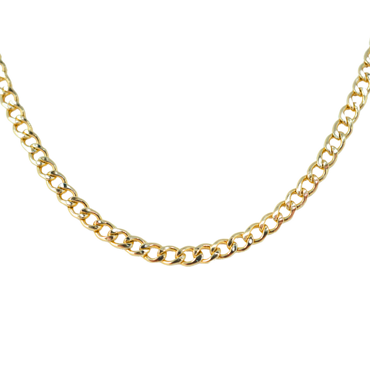Curb Chain | Waterproof Chain | Waterproof Gold Jewelry | Gold Filled