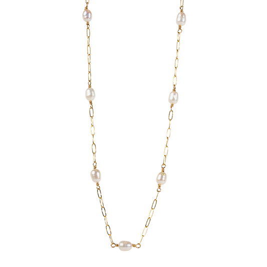 Pearl Station Necklace