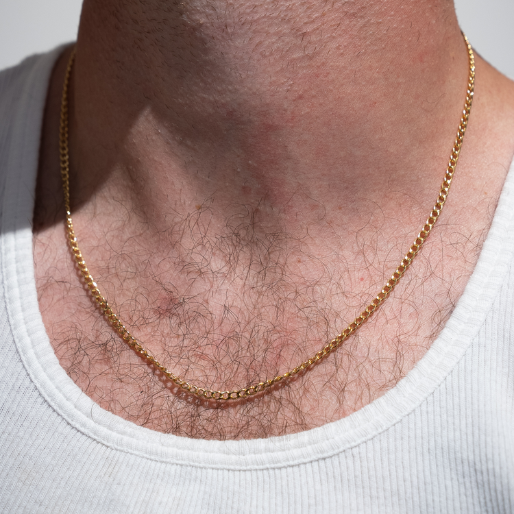 Curb Chain | Waterproof Chain | Waterproof Gold Jewelry | Gold Filled