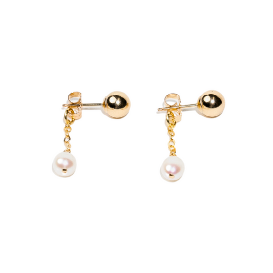 Pearl Backdrop Earrings
