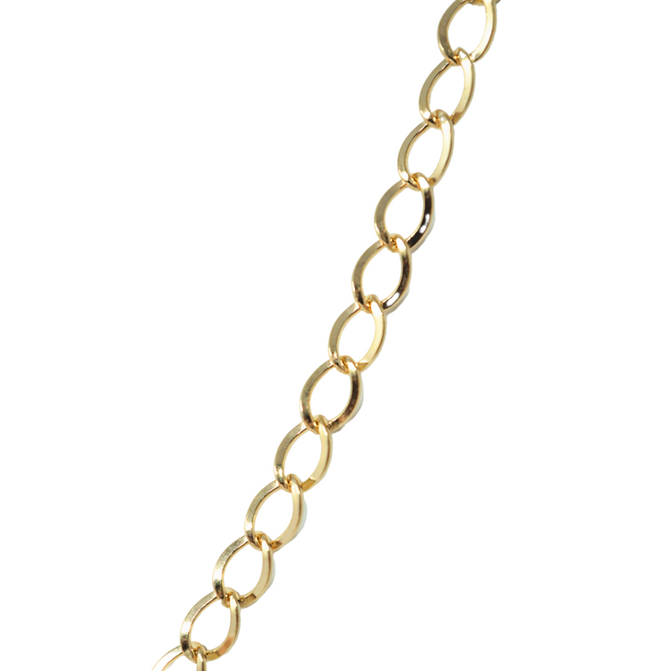 Chunky Gold Curb Link Chain | Waterproof Gold Necklace | Gold Filled