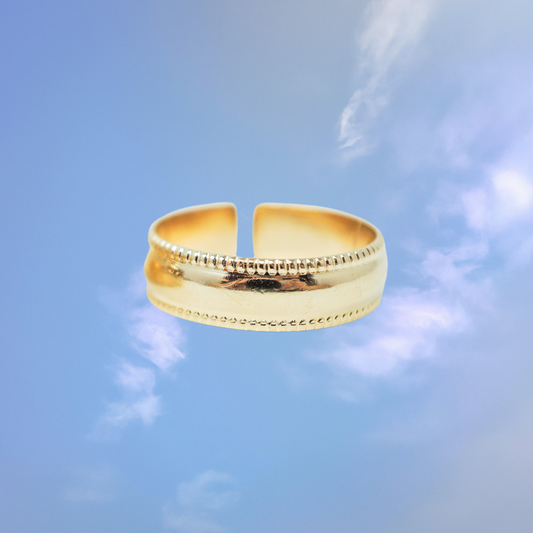 Milgrain Band Ring by Quinney Collection 14k Gold Filled jewelry. Made in Victoria BC Canada.