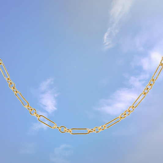 Short and Long chain by Quinney Collection 14k Gold Filled jewelry. Made in Victoria BC Canada.